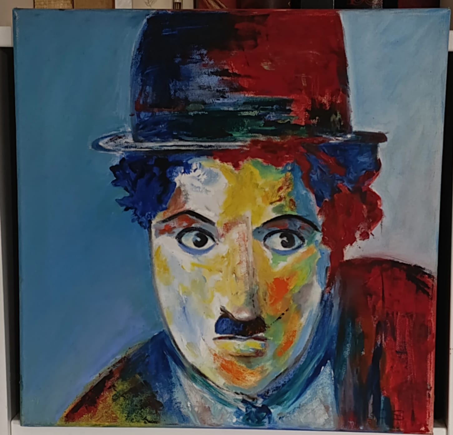 Carmen Sánchez Navarrete en su estudio